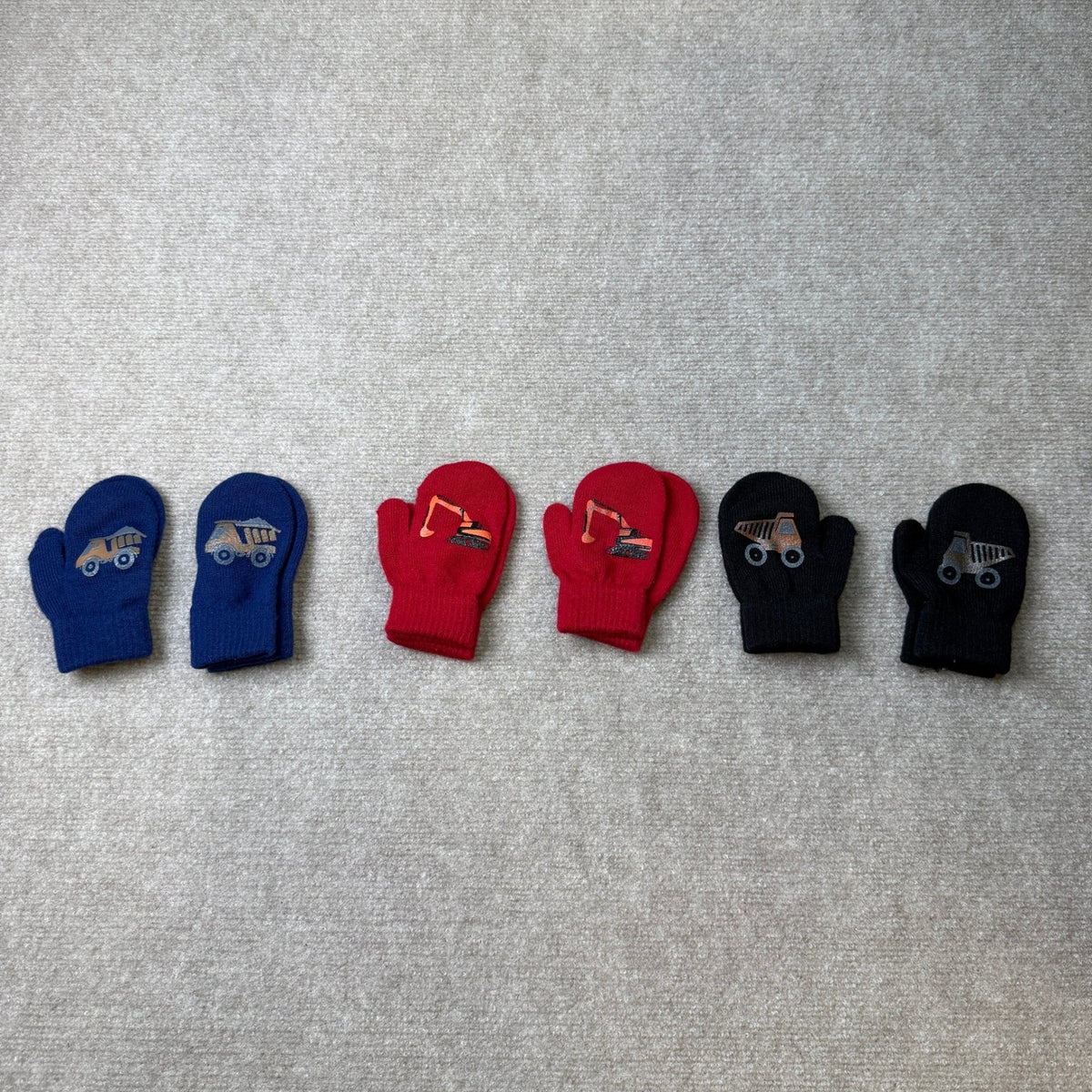 Cooraby 6 Pairs Toddler 1-3T Magic Stretch Mittens Winter Unisex Baby Knitted G