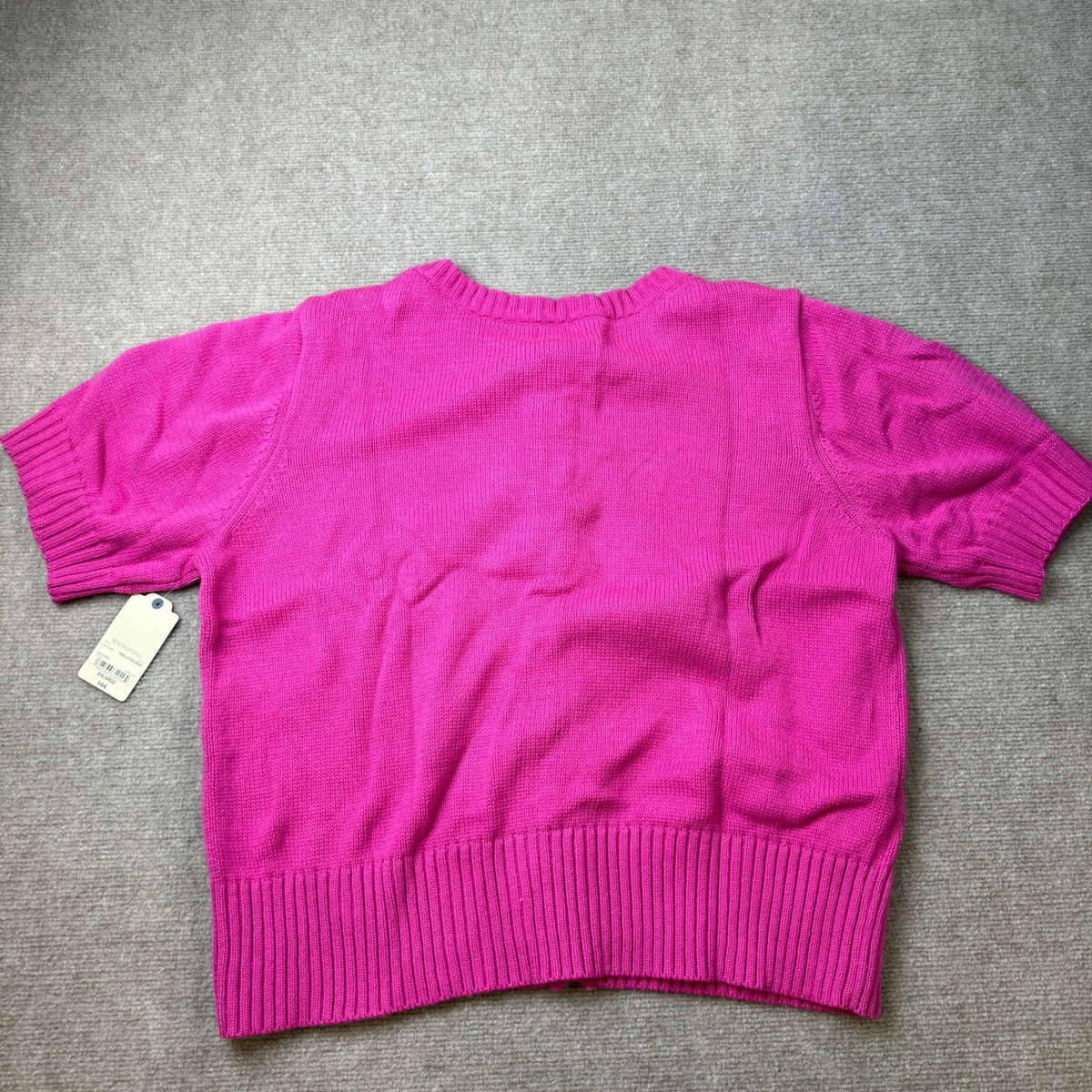 MSRP $44 St. John's Bay Womens XXL Rose Valley Crew Neck Button Cardigan Short