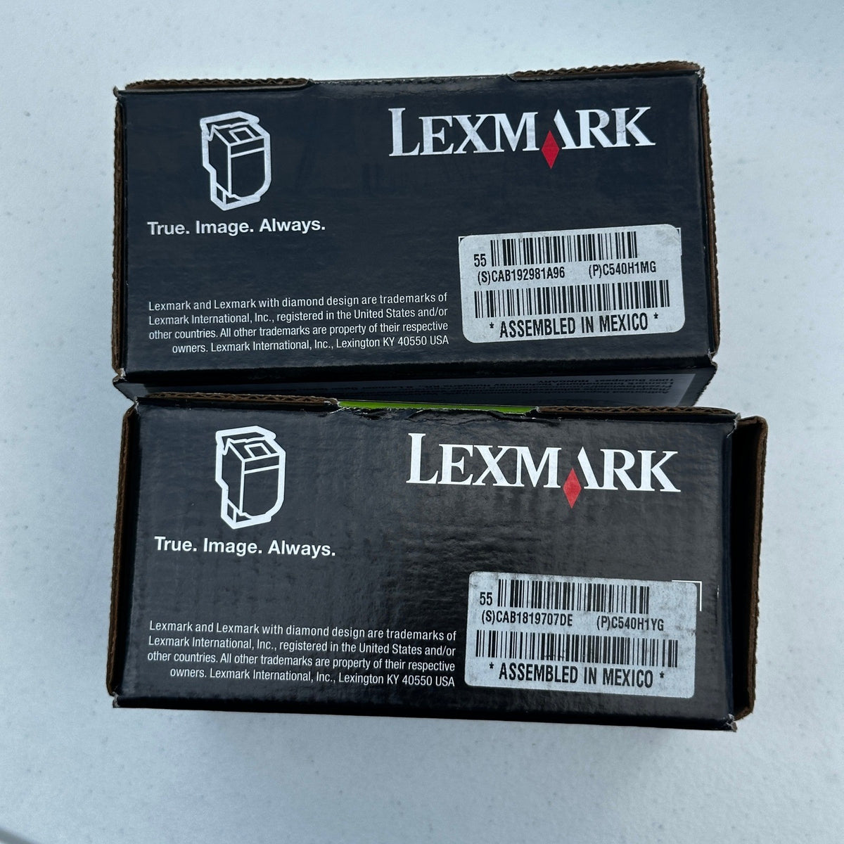 Set of 4 Lexmark C540H1MG C540H1YG Yellow, Magenta Toner Cartridges C540 C543