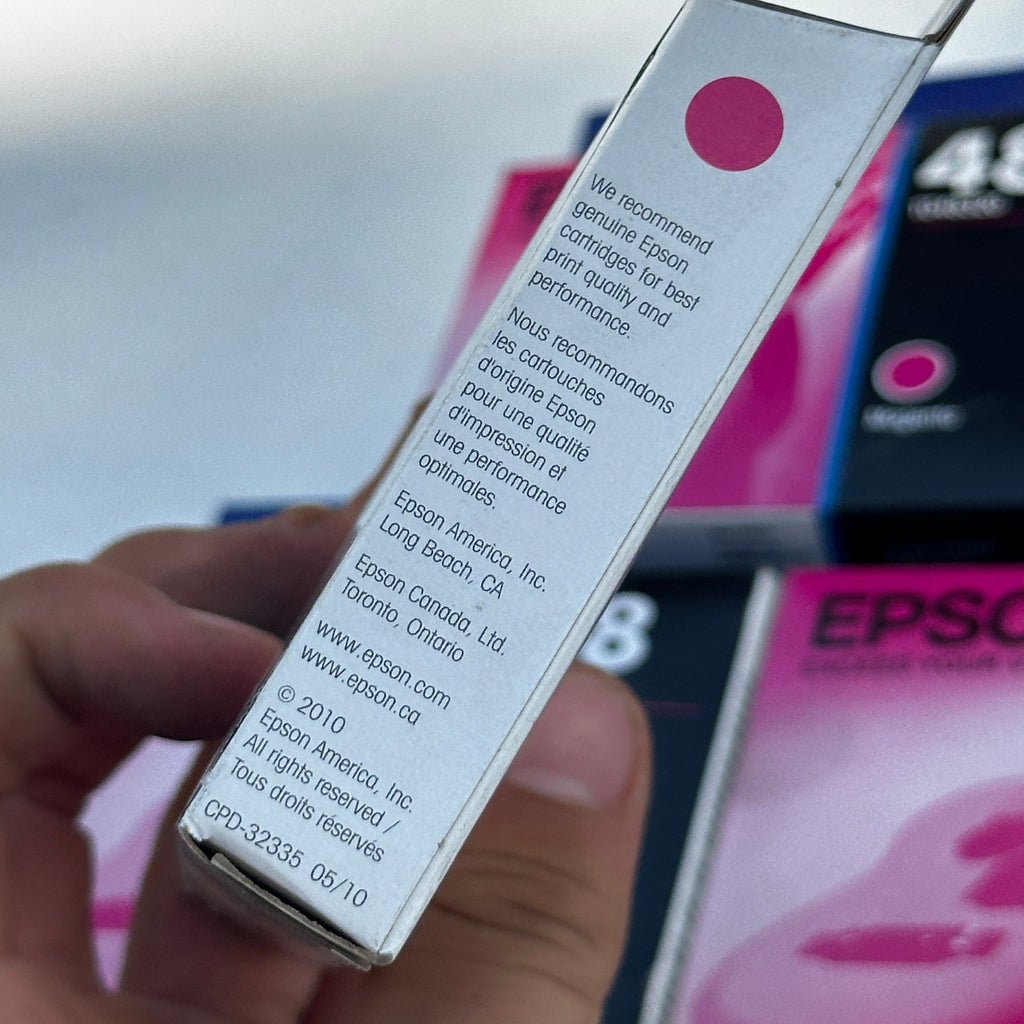 Set of 5 Epson 48 T048320 Magenta Ink Cartridge EXP 01/2022