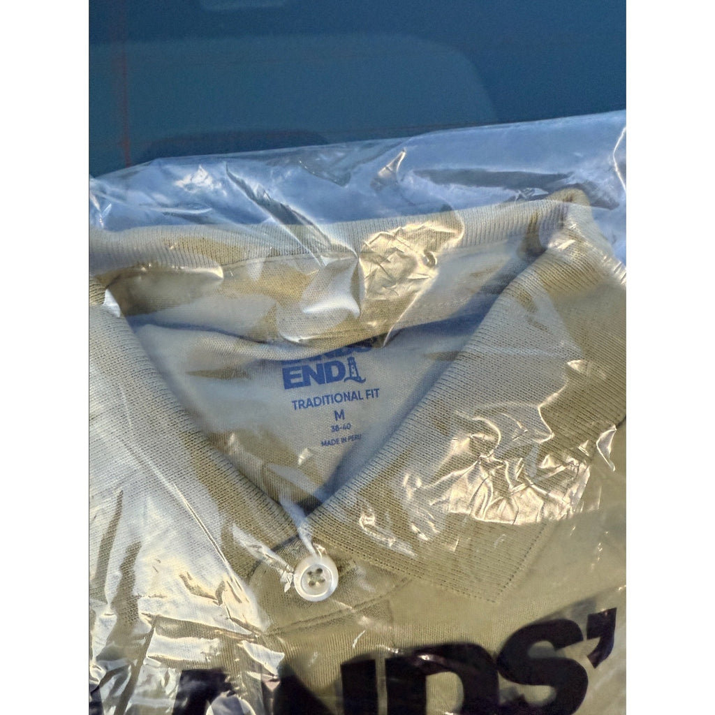 2 Pack Lands' End Mens M Polo Simple Olive LS & Deep Sea Navy Tropic Palm SS