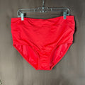Lands’ End Women's 18W LONG Swimsuit Bottoms Strawberry Red High Waisted Tummy C