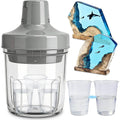 Resin Bubble Remover Vacuum Chamber 3.4L Gray 96kPa High Pressure for Epoxy R
