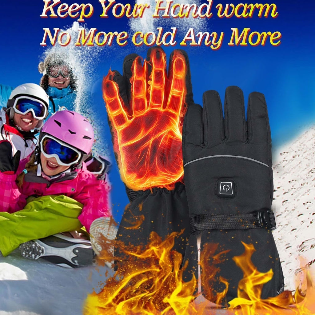 Heated Gloves Battery Powered Electric Thermal Windproof Winter (NO BATTERY)
