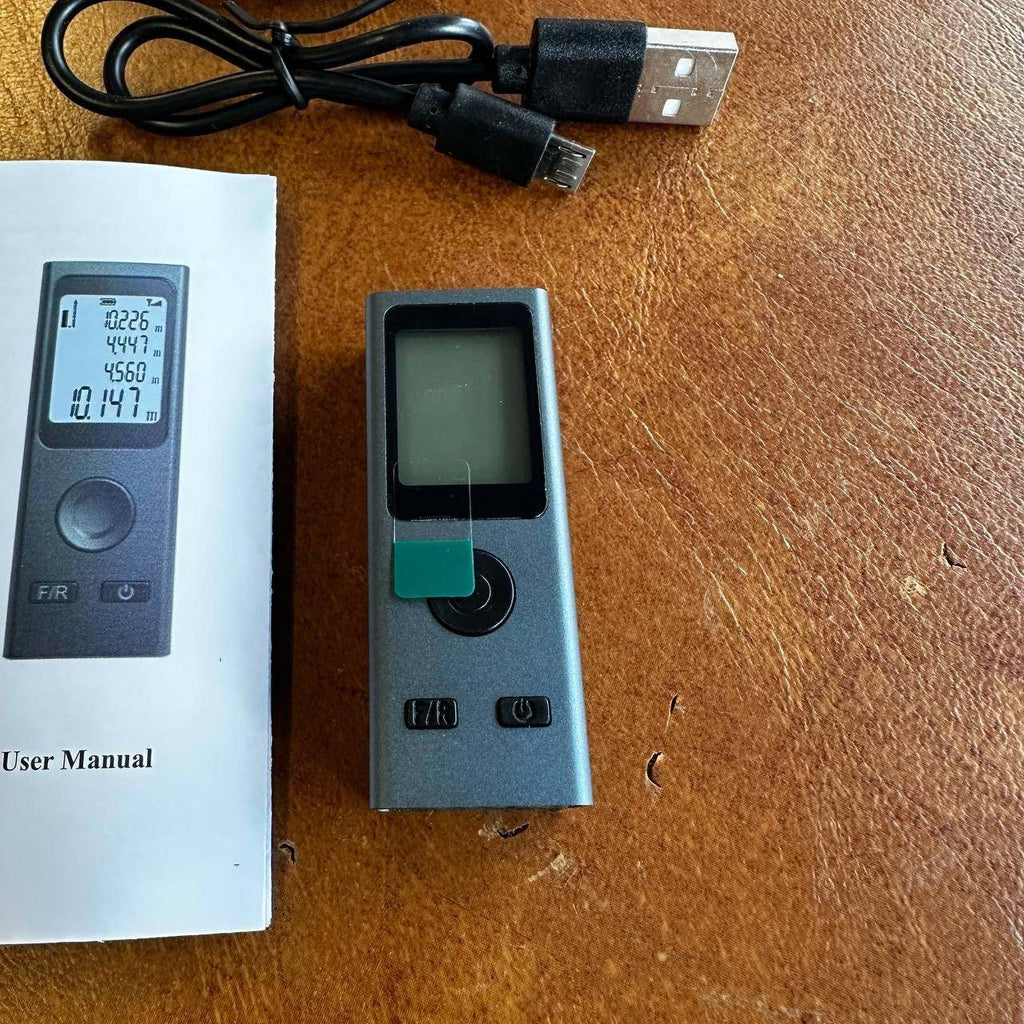 Laser Distance Meter 196Ft/60M Laser Measurement Tool USB Charge LCD Back Light