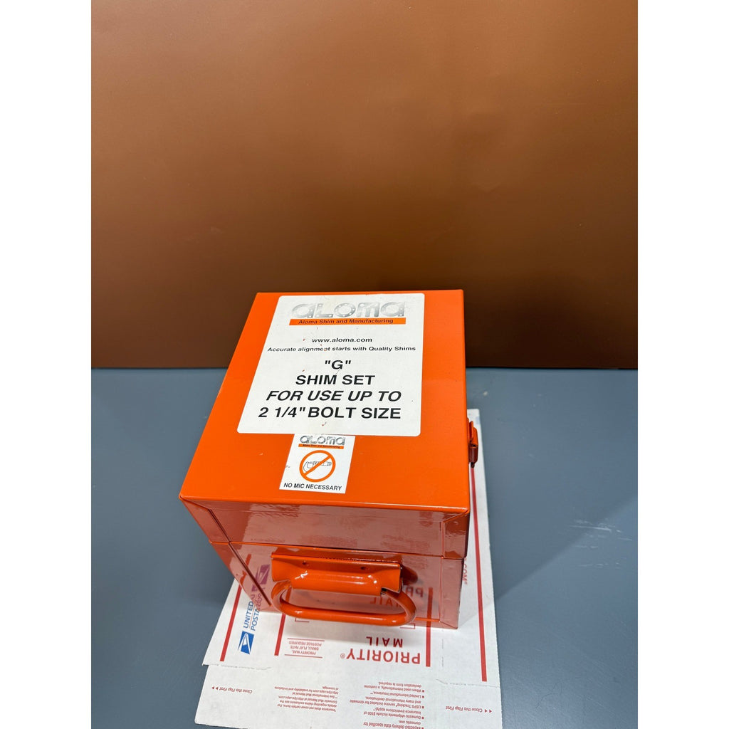 Aloma 130 Pcs G Shim Set 6x6" For Use Up To 2 1/4" Bolt Size 97235K87