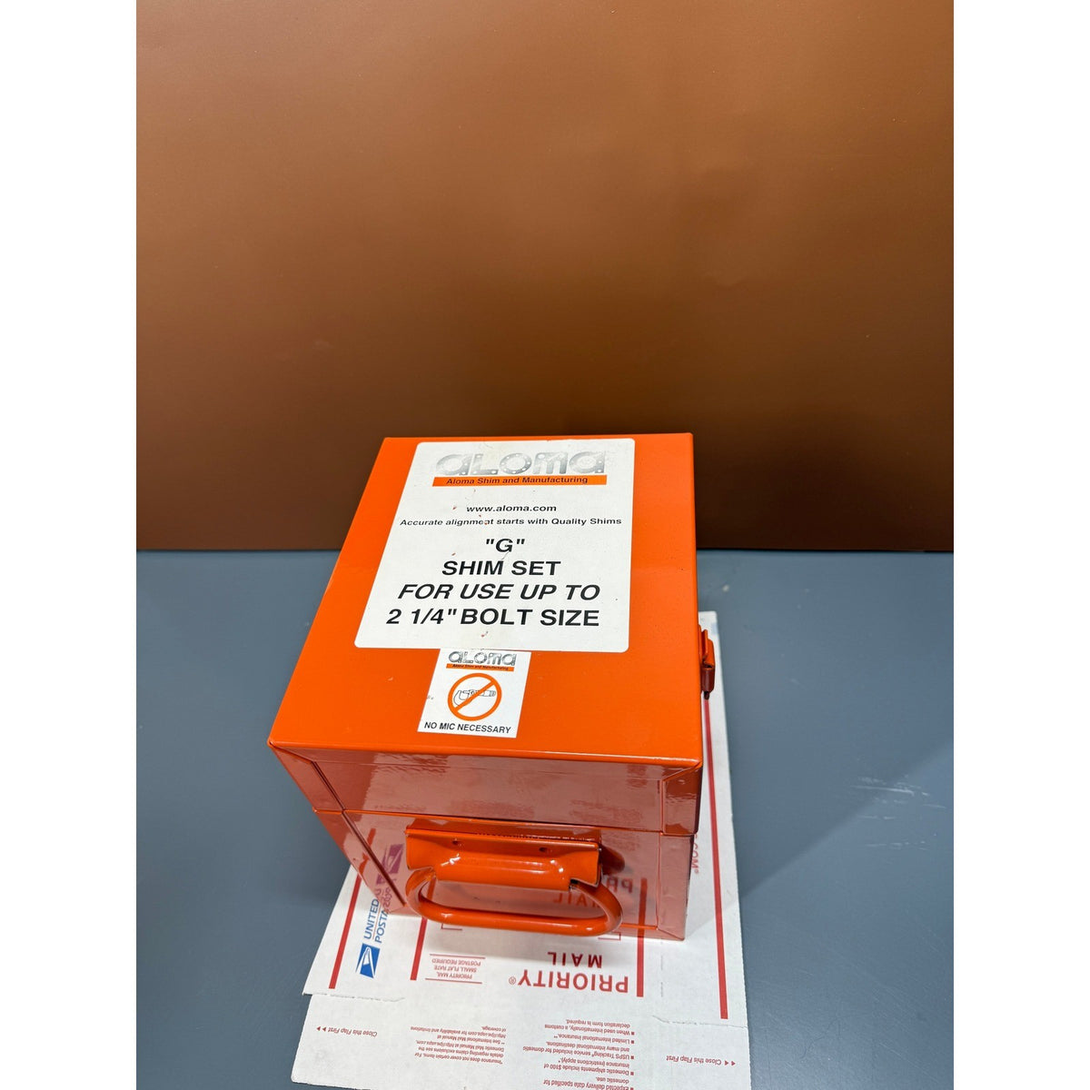 Aloma 130 Pcs G Shim Set 6x6" For Use Up To 2 1/4" Bolt Size 97235K87