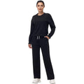 Set of 2 Blaosn Cute Workout Outfits for Women Black M Pants+Cropped