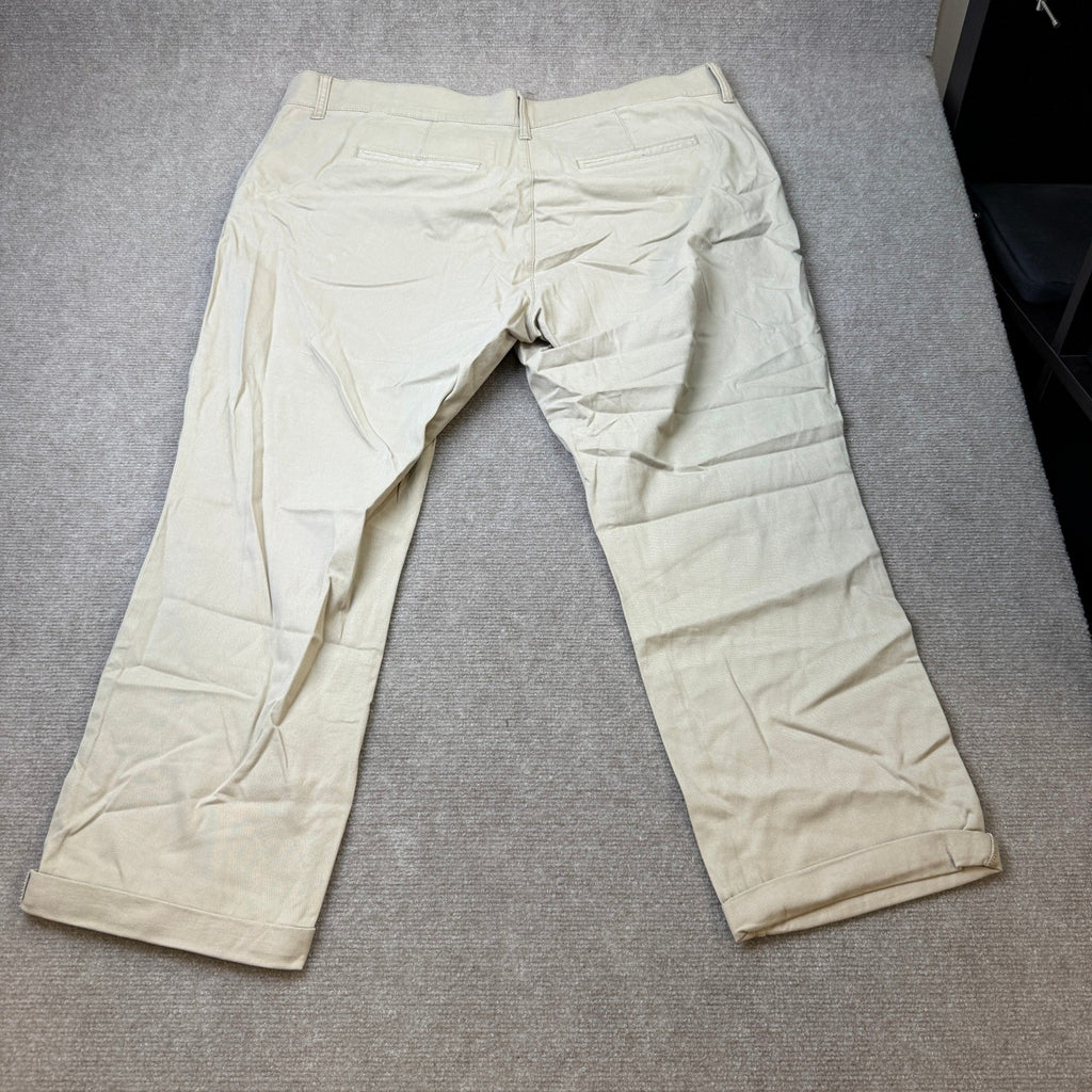 MSRP $50 St. John's Bay Women's 16W Biscotti Relaxed Fit Girlfriend Chino Pants