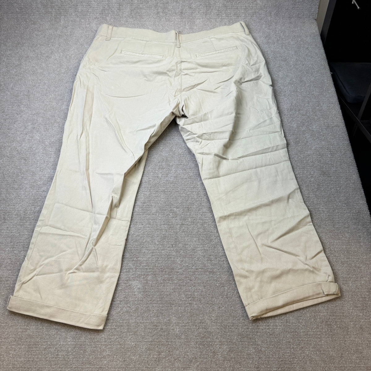 MSRP $50 St. John's Bay Women's 16W Biscotti Relaxed Fit Girlfriend Chino Pants