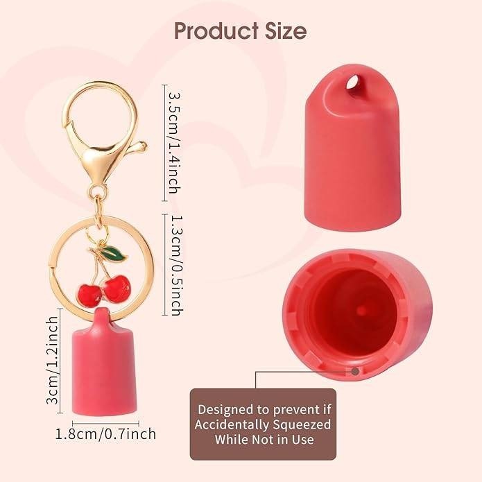 Limpskys 2 pcs Keychain Cap for Summer Fridays Lip Balm 0.5 oz – Lid with Ke