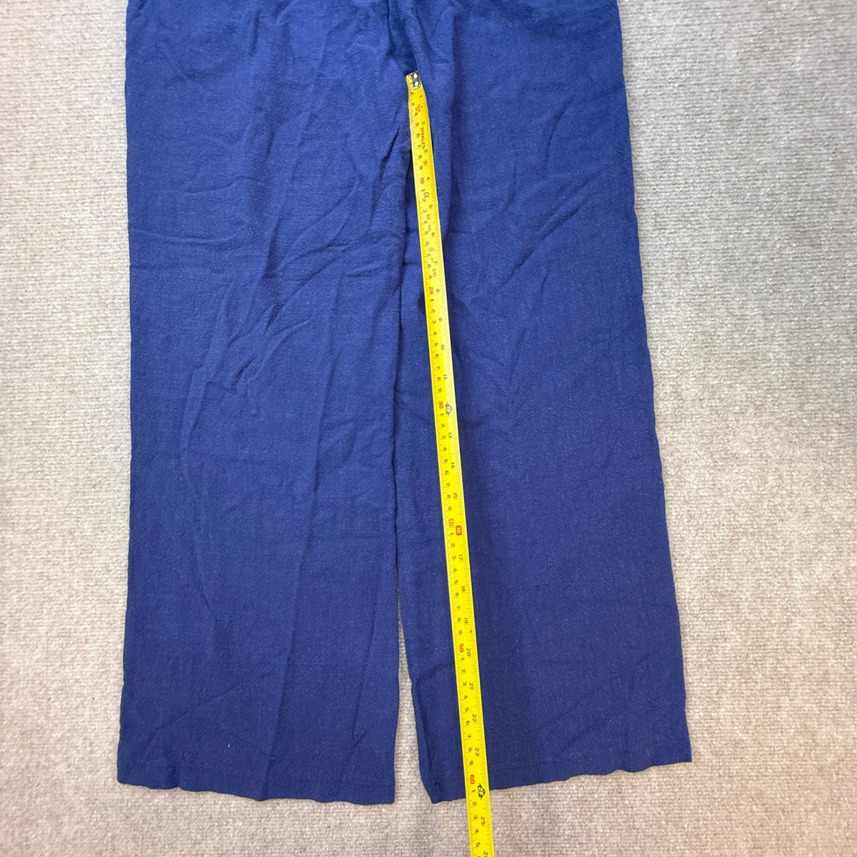 MSRP $44 heipeiwa Women's M Linen Pants Casual High Waist Wide Leg Straight