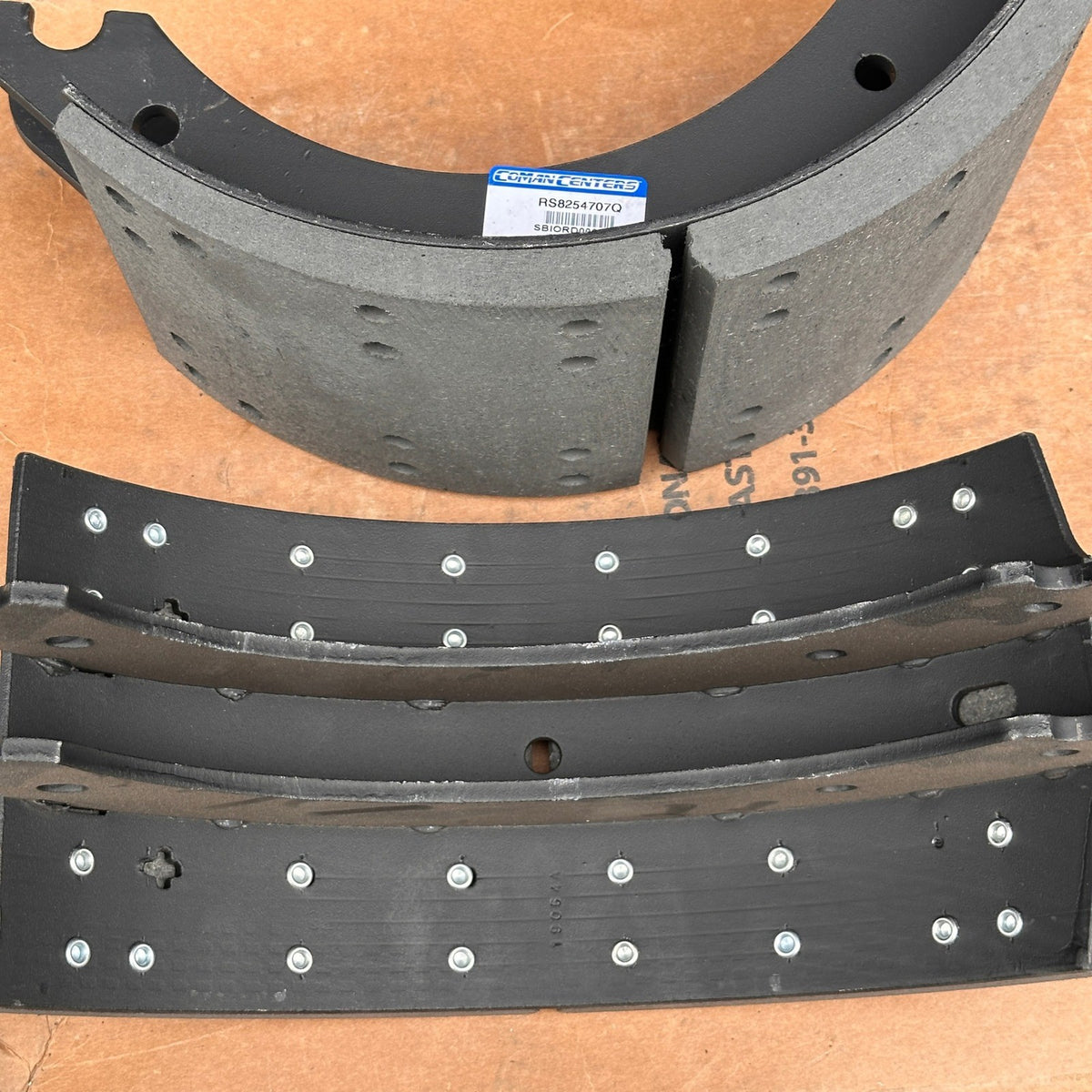 Set of 2 Coman Centers RS8254707Q Brake Shoe Kit 16-1/2" x 7" AN4707K