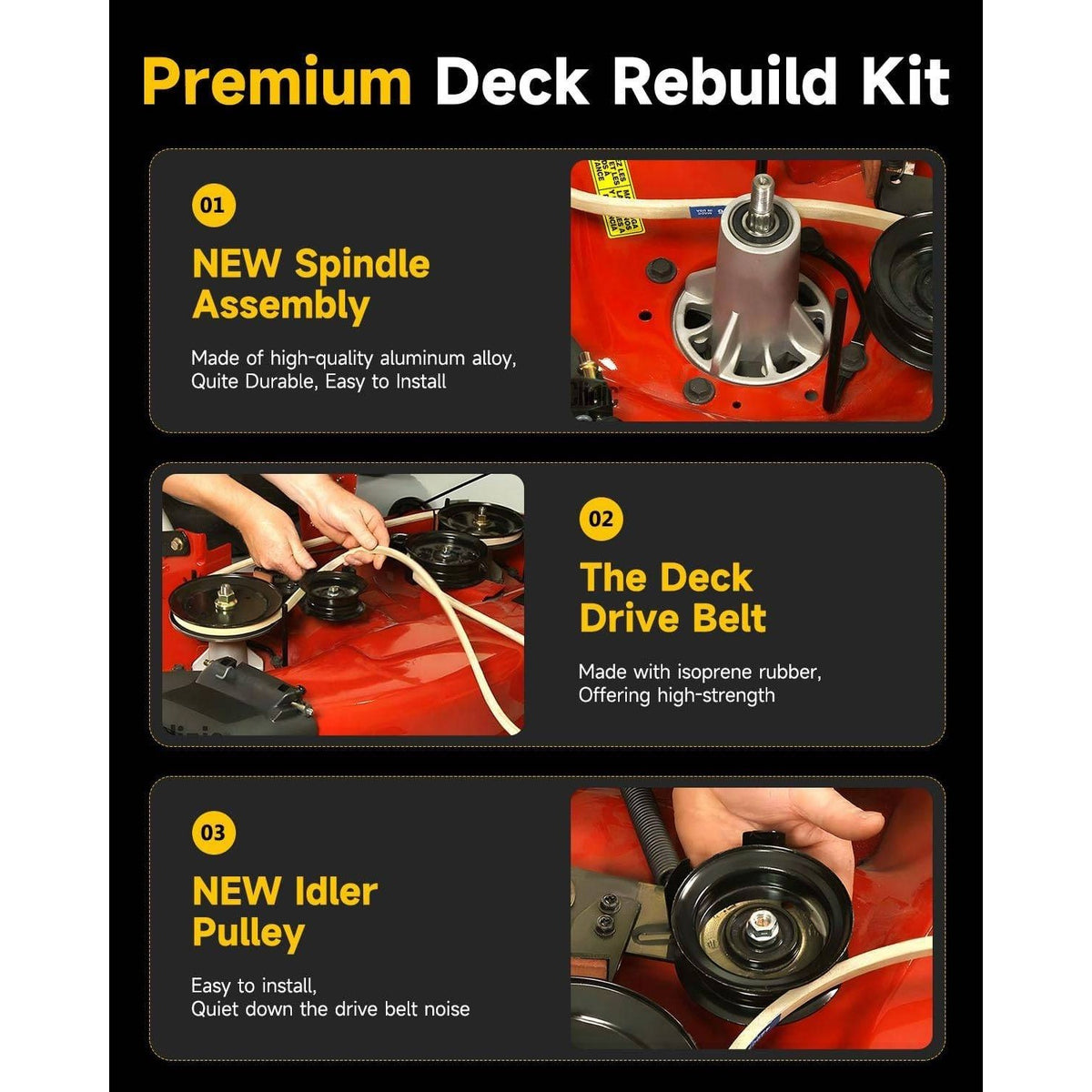 OCPTY 42" Lawn Mower Deck Rebuild Kit for AYP 279370 CO17542LT PB1842LT PB185H42