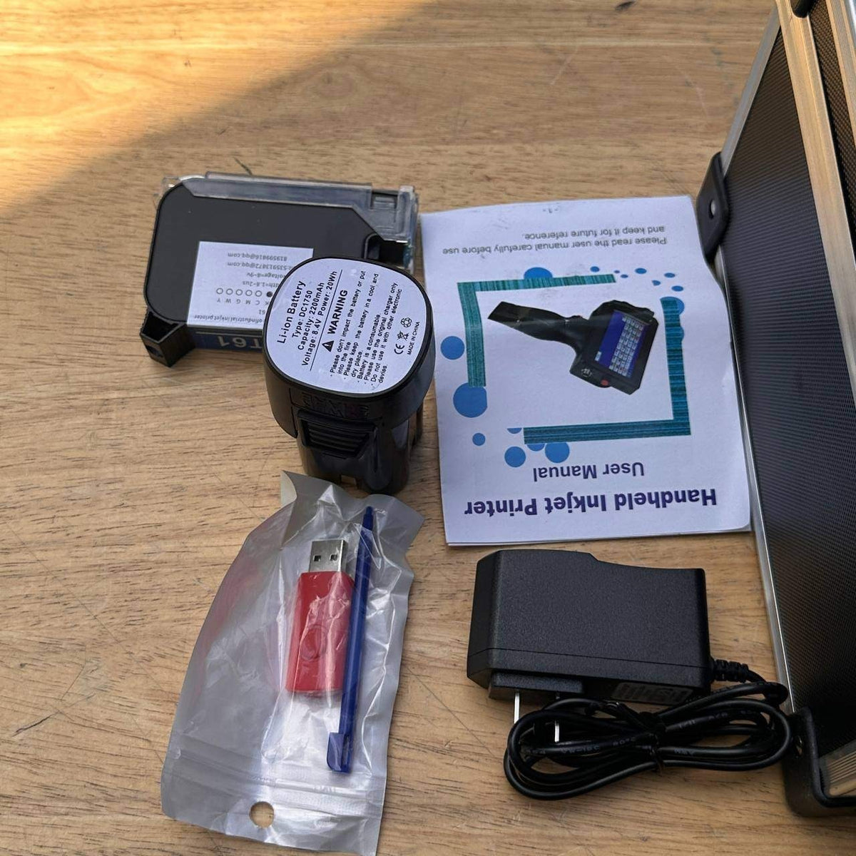 Handheld Portable Inkjet Printer Text QR Barcode Label Date Machine FOR PARTS