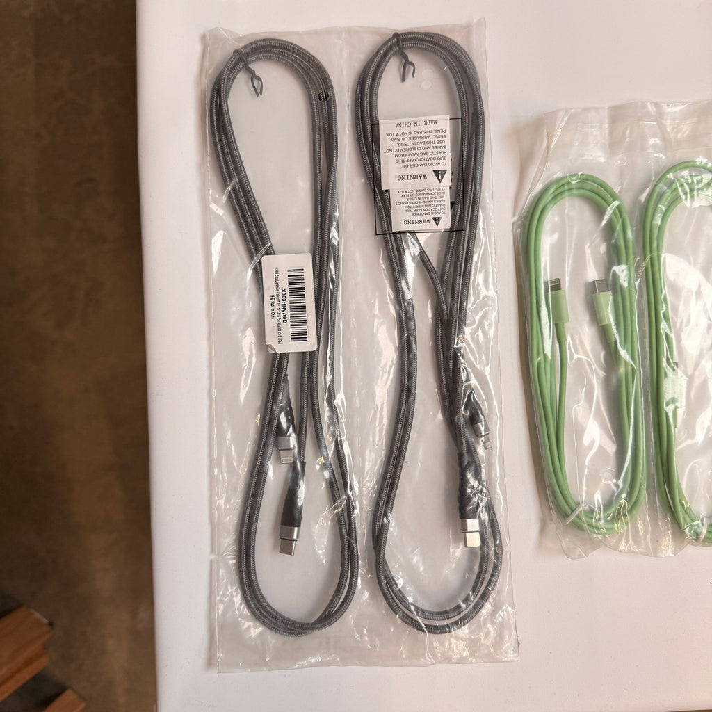 Lot of 13 Mixed USB C to Lightning 20W Fast Charging Cables 3ft 6ft