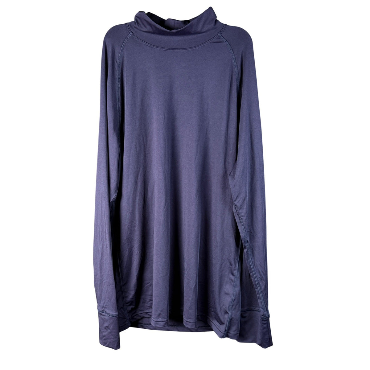 Lands' End Women's 8 Purple Long Sleeve Rash Guard Swim Top Cover-Up