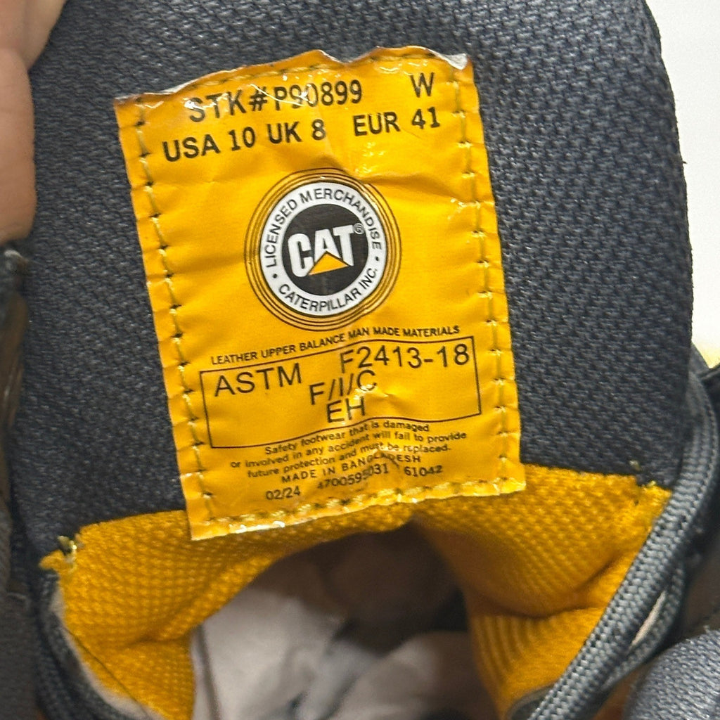 CAT Caterpillar Women's US 10 Black Echo Waterproof Steel Toe Work Boot
