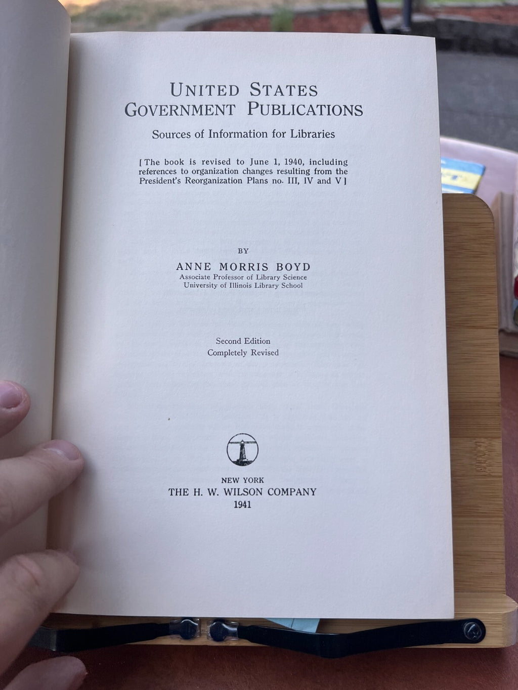 Anne Morris Boyd / UNITED STATES GOVERNMENT PUBLICATIONS 2nd Edition 1941
