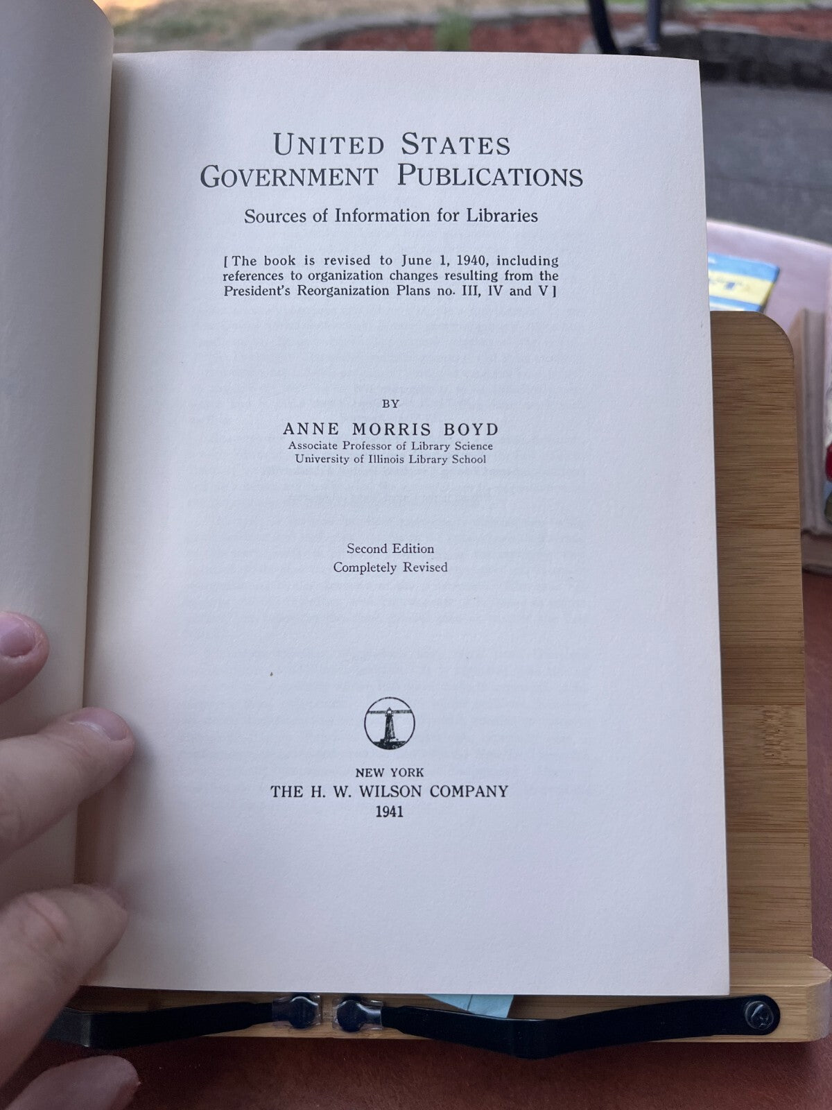 Anne Morris Boyd / UNITED STATES GOVERNMENT PUBLICATIONS 2nd Edition 1941