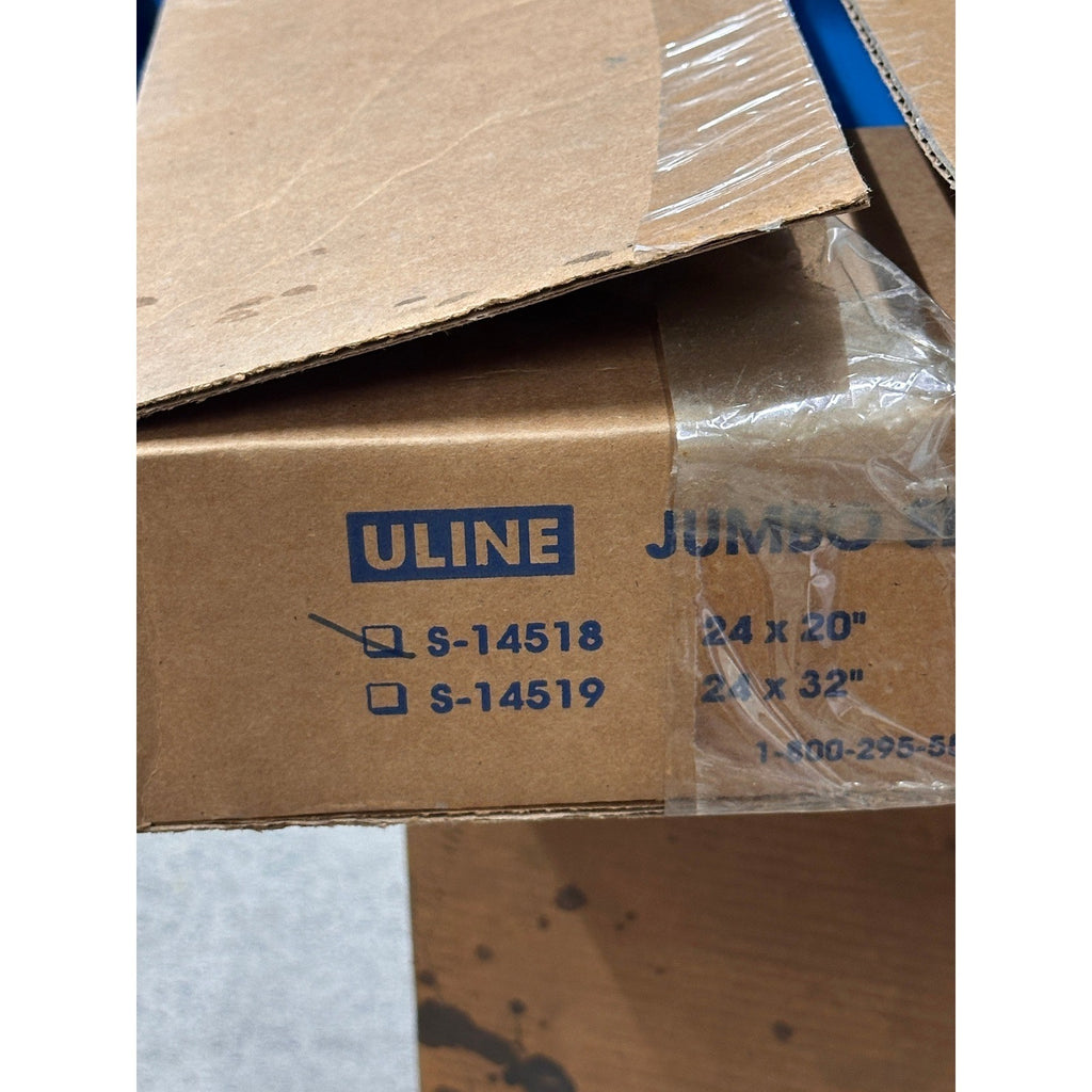 Pack of 32 Uline S-14518 Jumbo Slider Zip Bags 24x20" 11 Gal