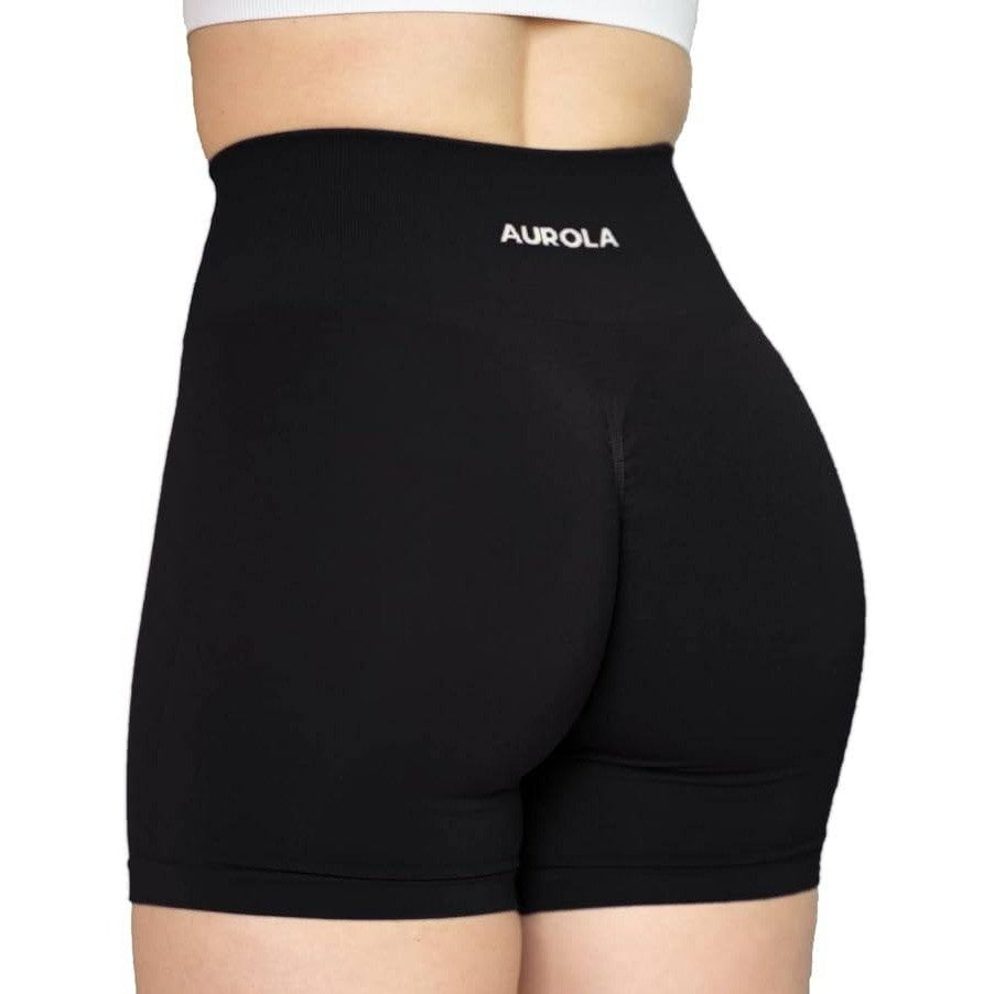 MSRP $26 AUROLA Women's XS Intensify Workout Shorts Seamless Scrunch S