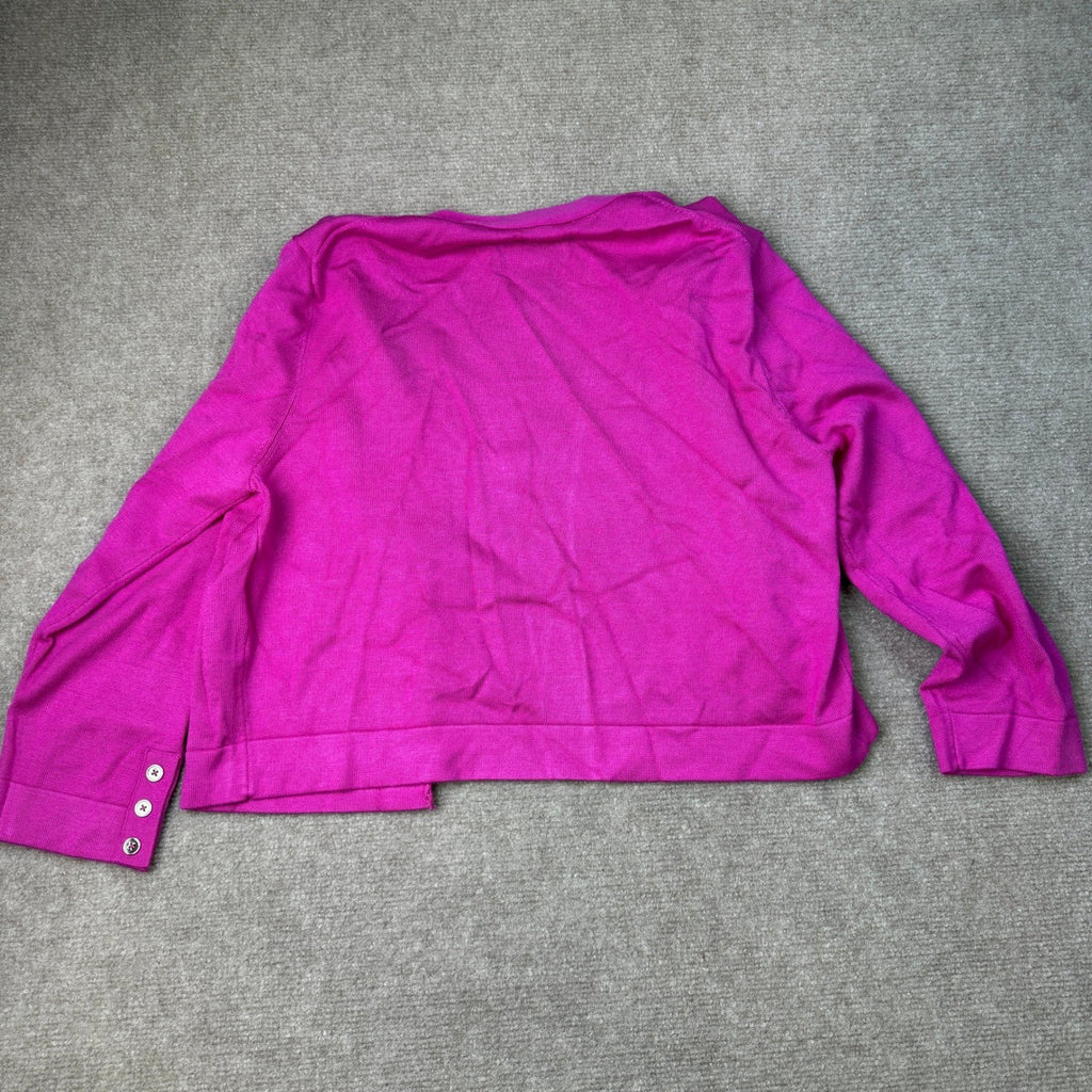 MSRP $54 Marc New York Womens M Raspberry 3/4 Sleeve Shrug