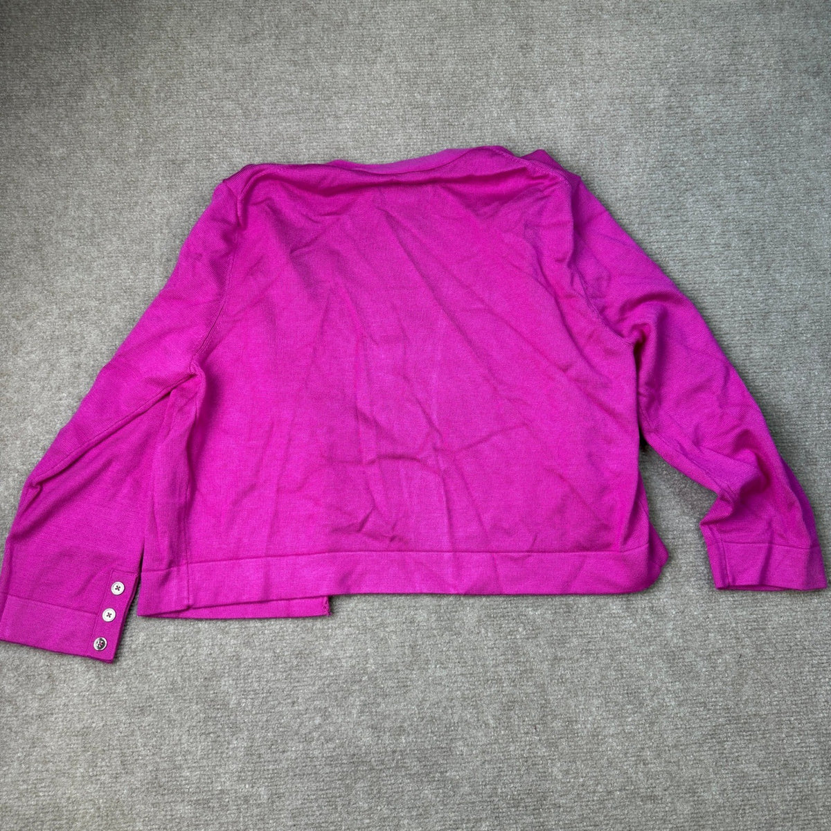 MSRP $54 Marc New York Womens M Raspberry 3/4 Sleeve Shrug