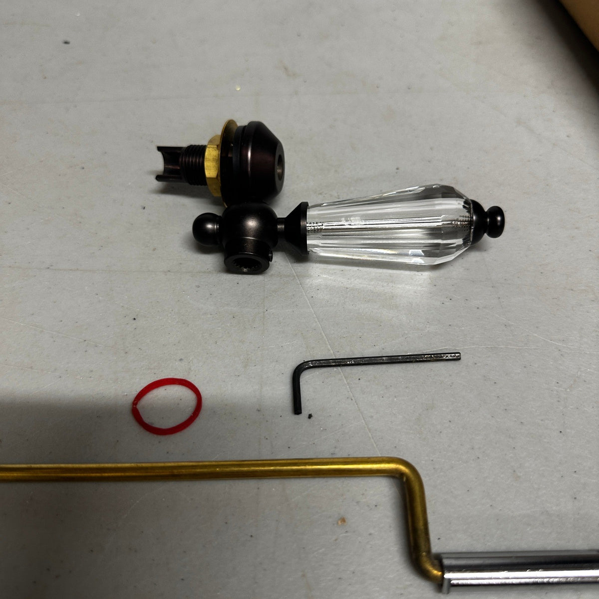 Kingston Brass KTWLLS5 Wilshire Toilet Tank Lever BROKEN O-RING Oil Rubbed Bronz