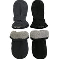 MSRP $18 N'Ice Caps 2 Pairs Black/Charcoal 6-18 Months Baby Mittens Fleece Glove