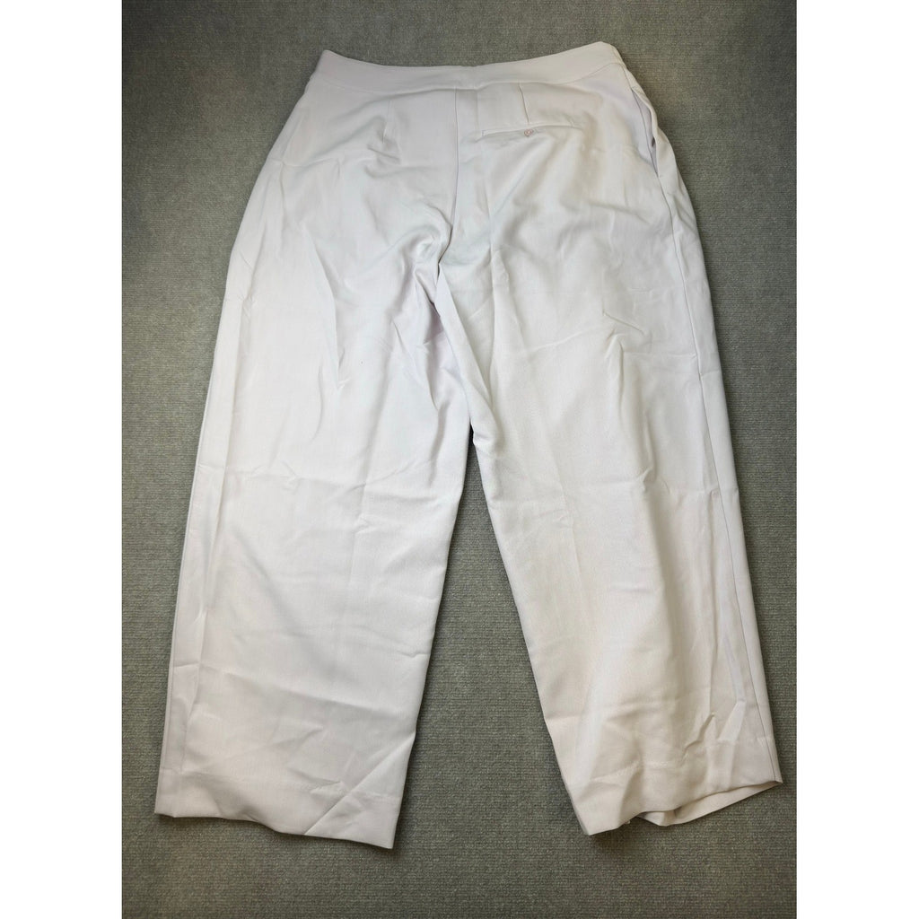 MSRP $80 Ashley Graham Womens 14W Hushed Violet Wide Leg Mid Rise Trouser Pants