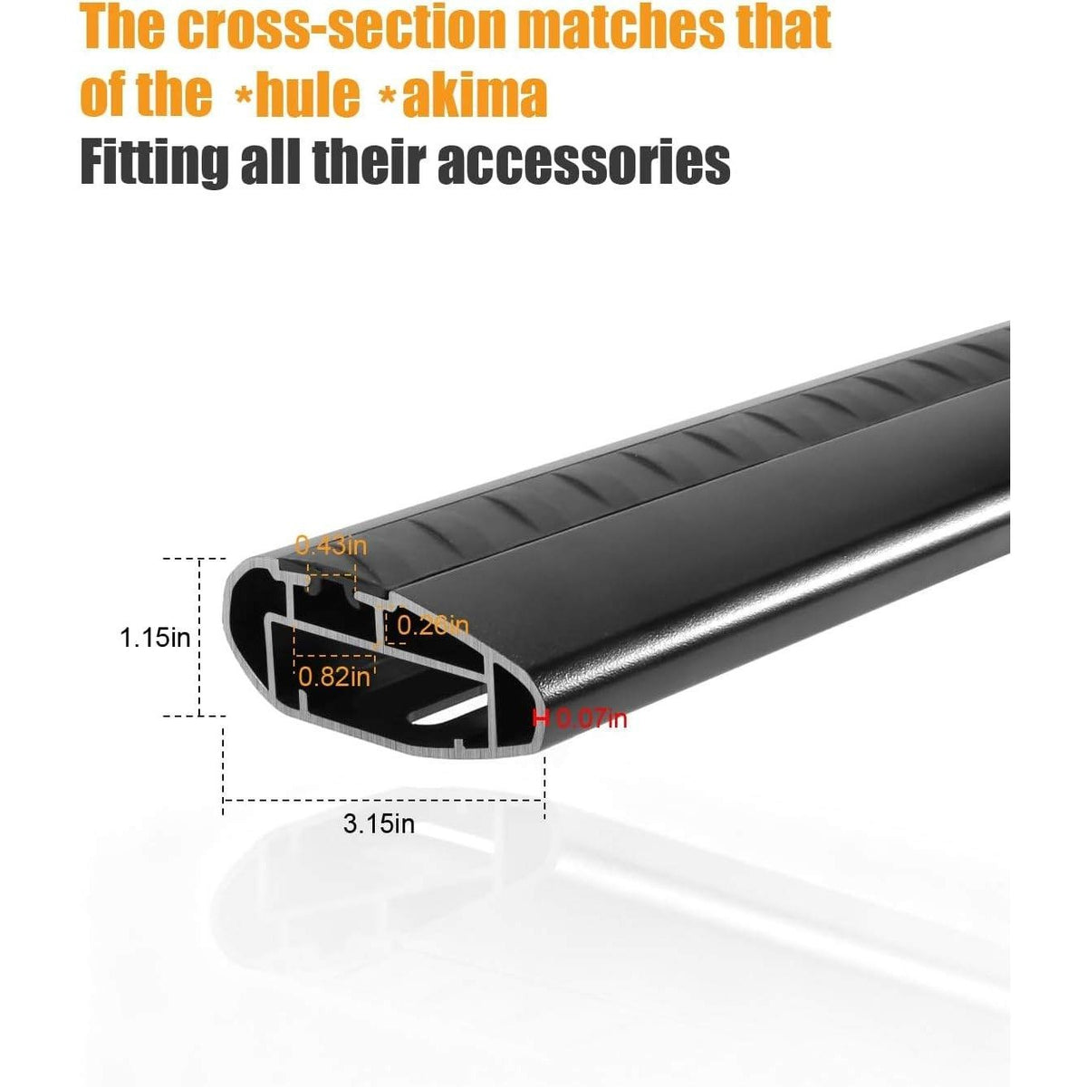 KINGGERI 330lb Lockable Roof Rack Cross Bars For Kia Telluride 2019-2026 EX S S