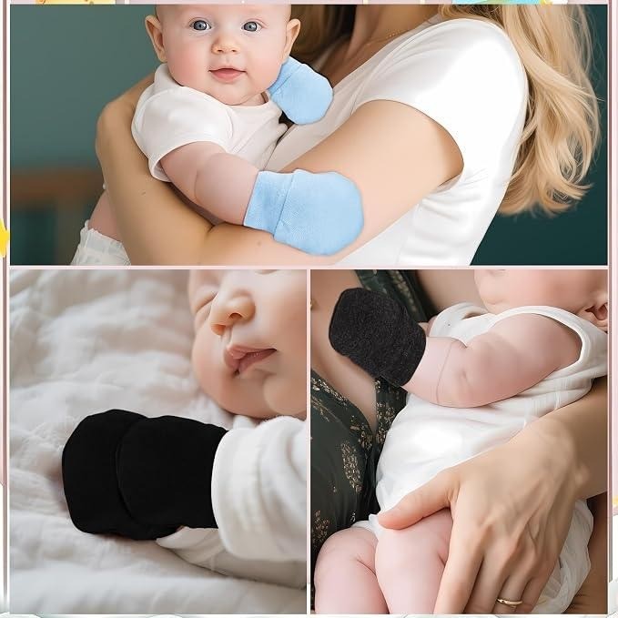 toresper 6 Pack No Scratch Baby Mittens 0-6 Months Newborn Infant Toddler