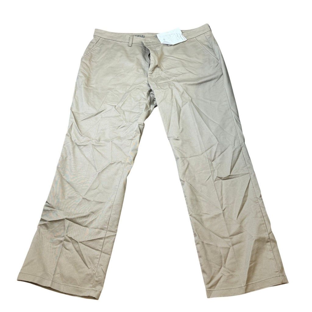 St. John's Bay Mens Universal 40x32 British Khaki Pants w/ SMALL HOLLE SEE PHOTO