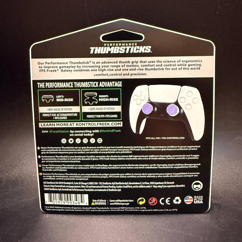 Performance Thumbsticks 1 High-Rise, 1 Mid-Rise for PS4/PS5 Controllers