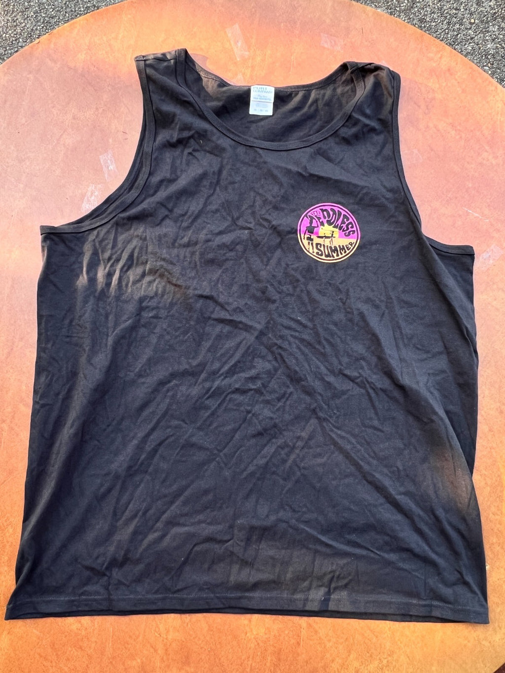 XL Women's The Endless Summer Classic Surf Movie Logo Tank Top Black