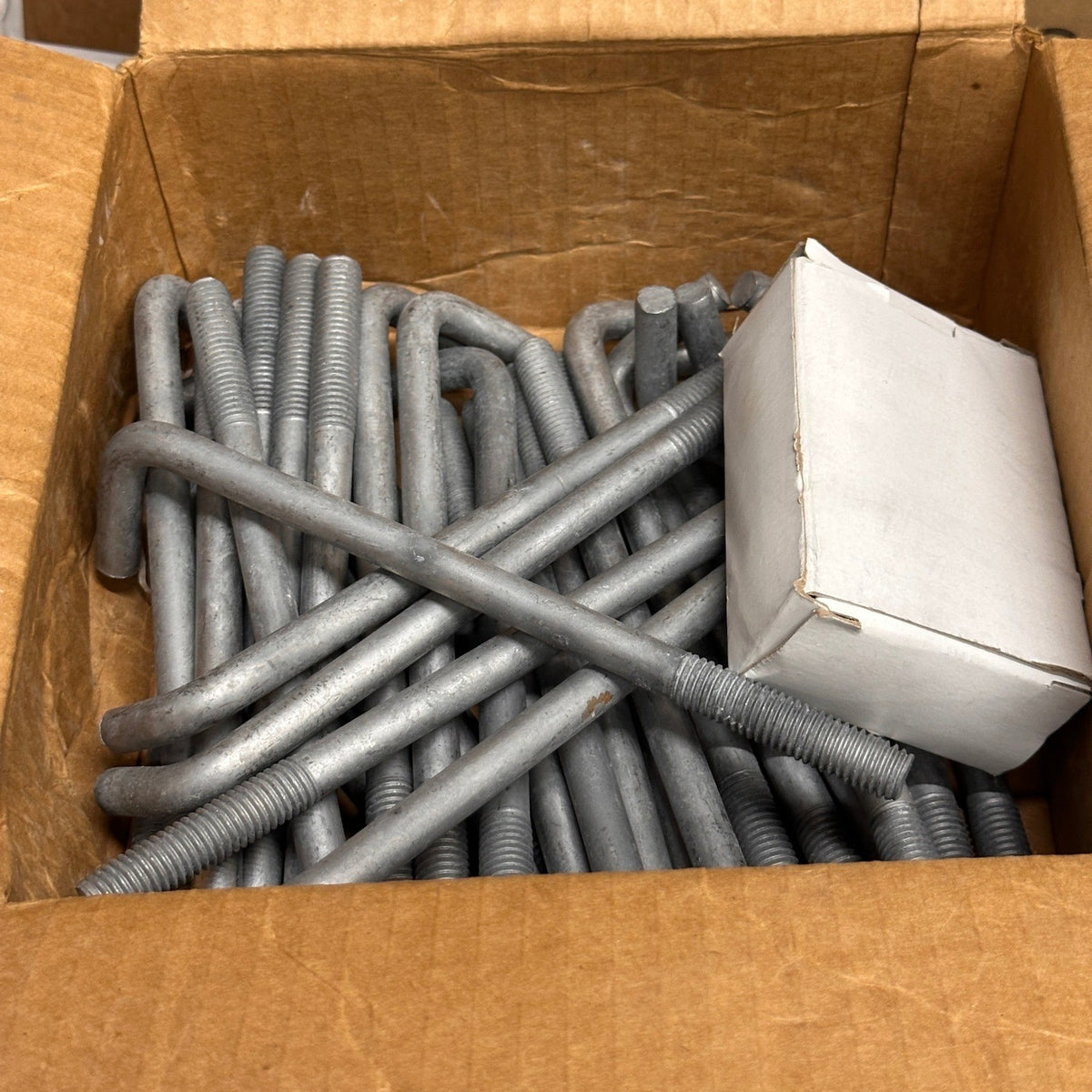 Pack of 43 L-Shape Anchor Bolts 1/2 x 6 Hot Dip Galvanized w/ Nuts