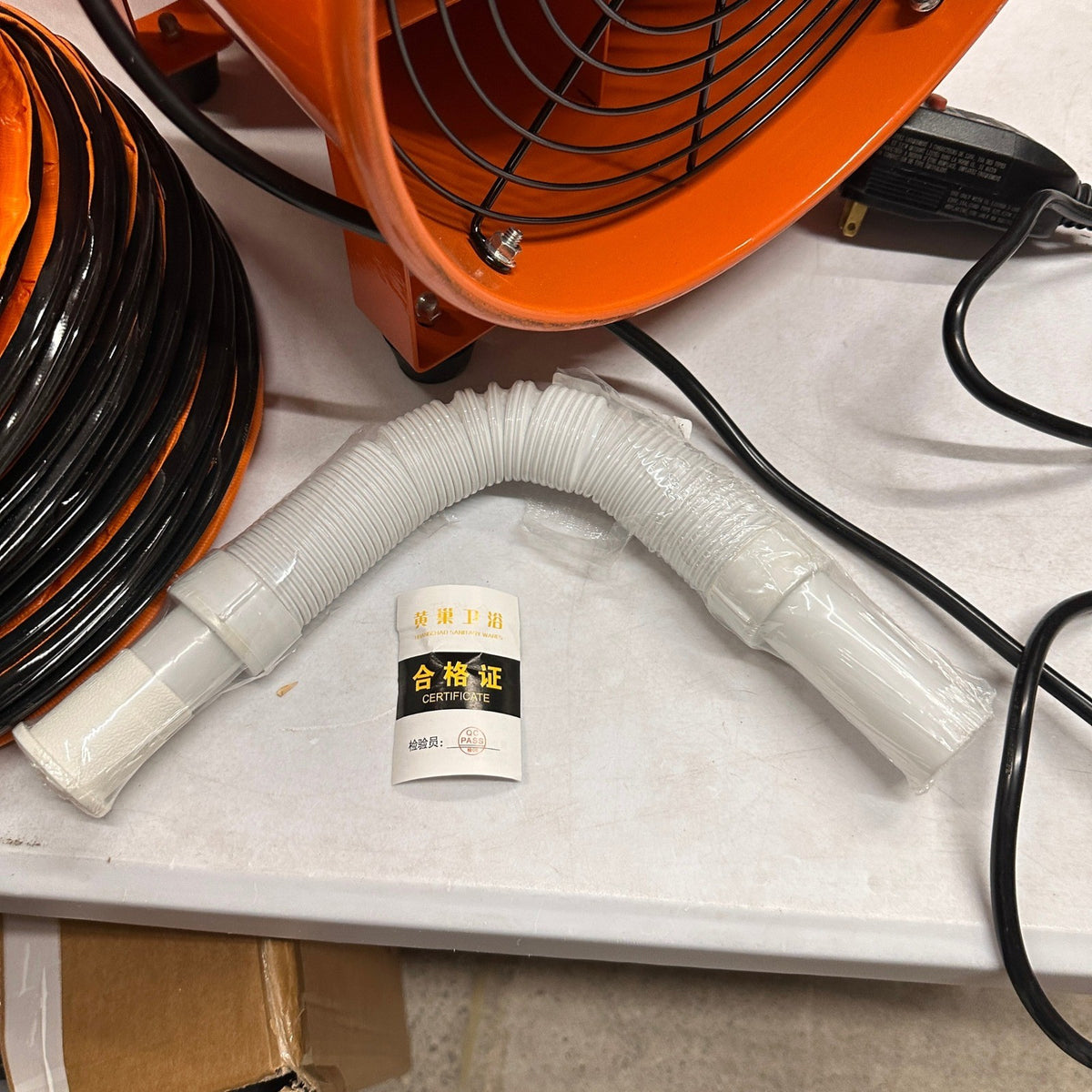 12" Utility Blower Exhaust Fan SHT-30 520W High Velocity Ventilator w/ Duct Ho