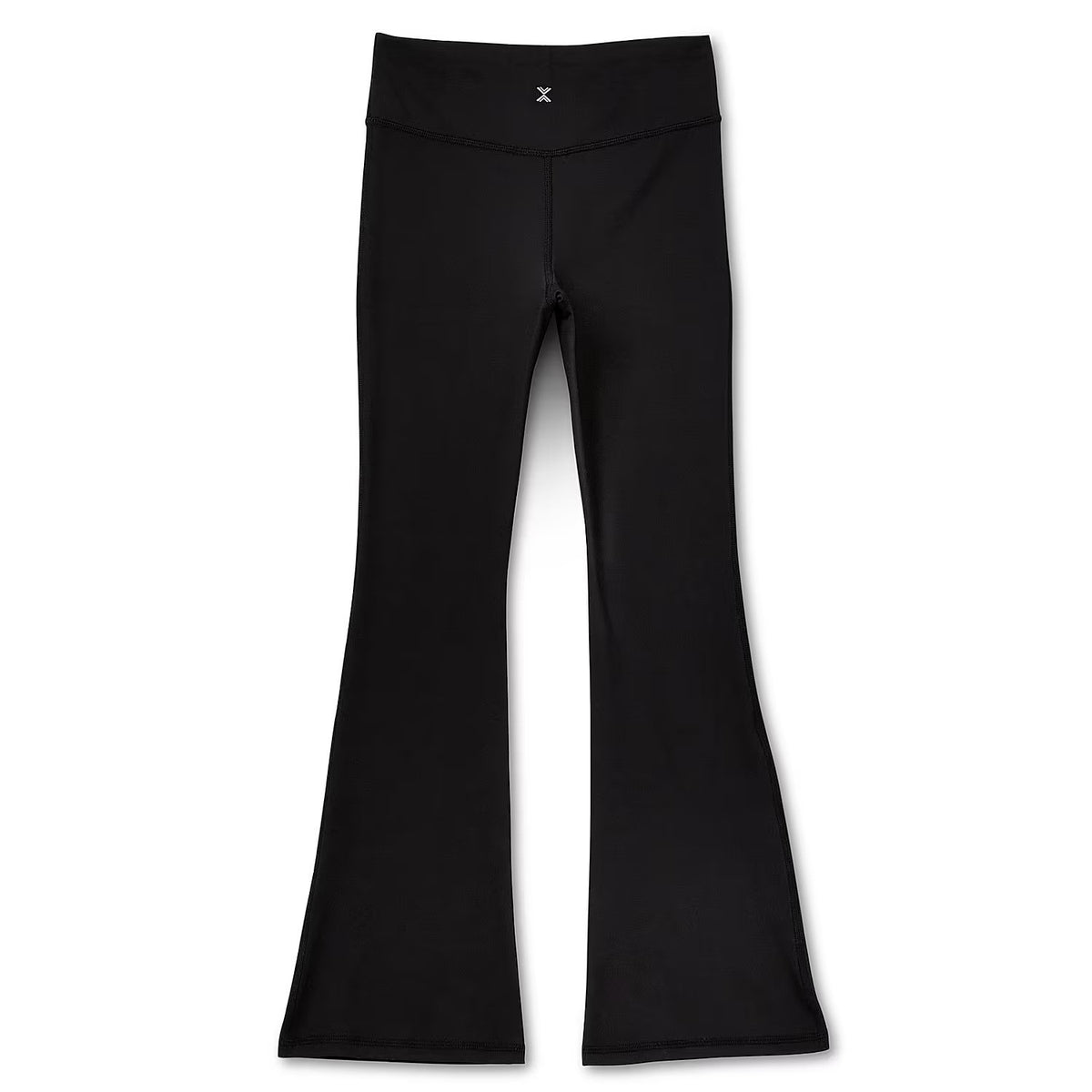 MSRP $28 Xersion Kid Girls XL 18.5 Plus Black Flare Full Length Leggings High