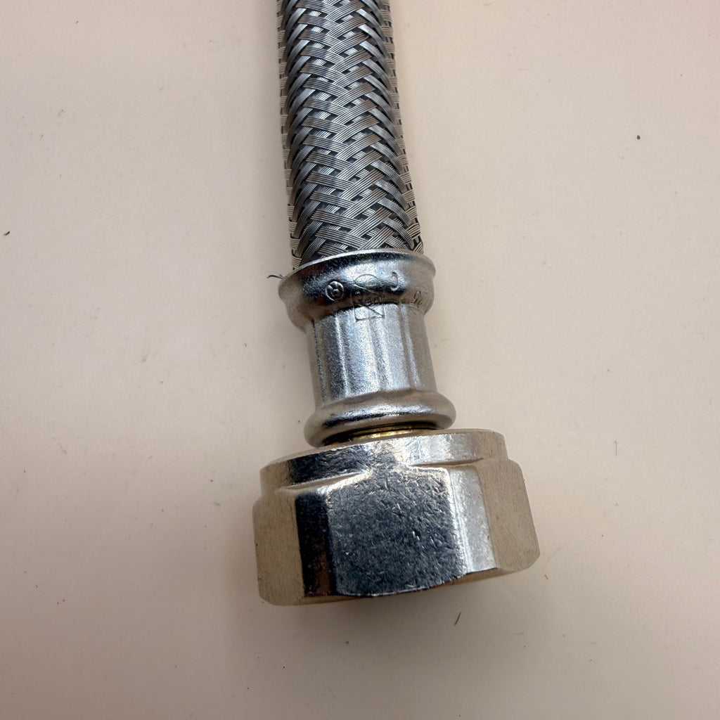 Eastman 48015 Braided Stainless Steel Faucet Connector 1/2 inch FIP, 12 inch