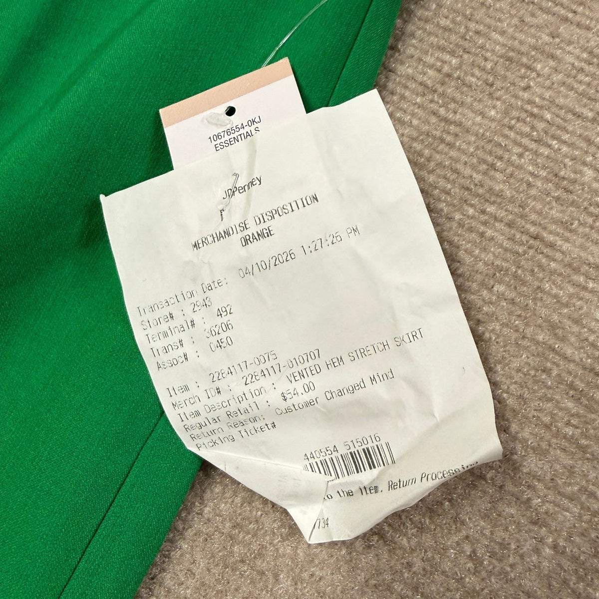 MSRP $54 Black Label by Evan-Picone Womens 12 Green Suit Skirt Knee Length