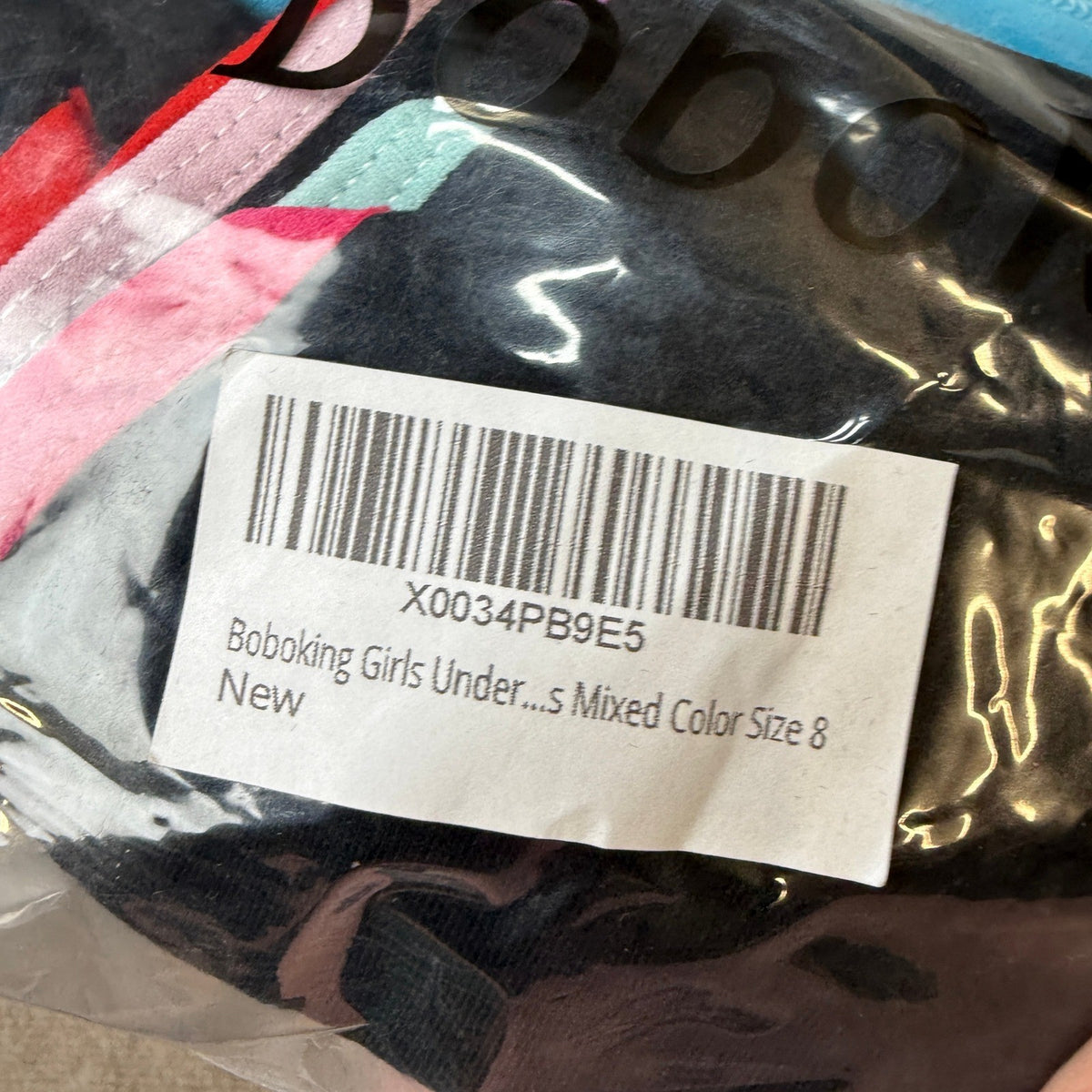 MSRP $26 Boboking 8 Pack Teen Girls Size 8 Underwear Cotton Brief Soft Panties