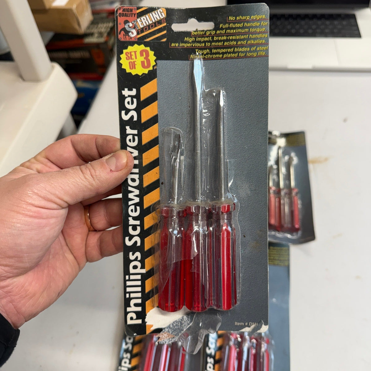 Set of 5 (3 Pcs Each) Sterling Tools DM061 Flat Head Screwdrivers