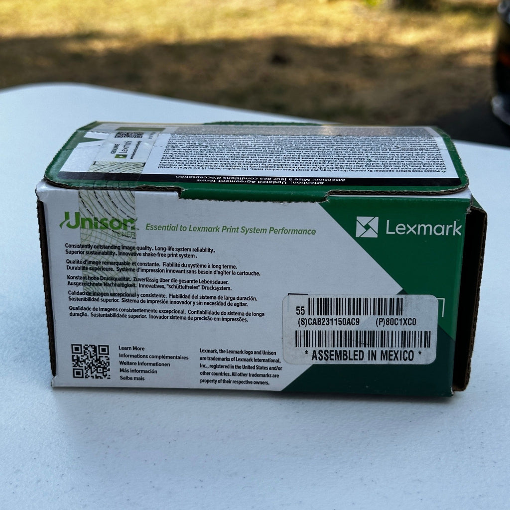 Genuine Lexmark 80C1XC0 Cyan Extra High Yield Toner Cartridge CX510