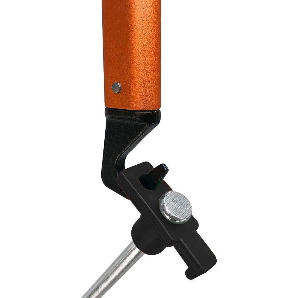 Set of 10 ABCCANOPY 11" Tent Stakes Non-Rust Metal Ground Anchors with 4 Rope