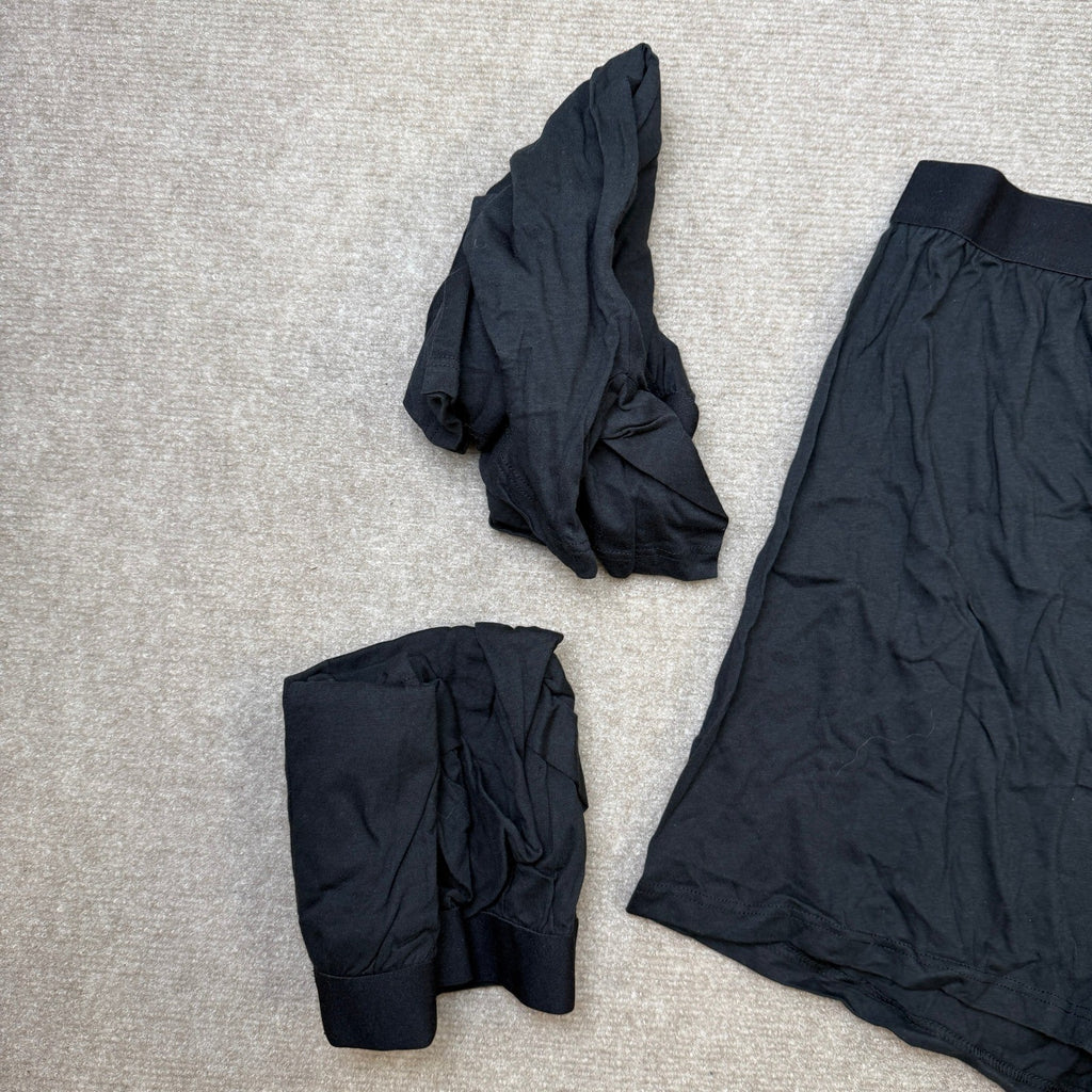 INNERSY 4 Pack Men's M Black Boxer Shorts Loose Fit Soft Cotton Boxers