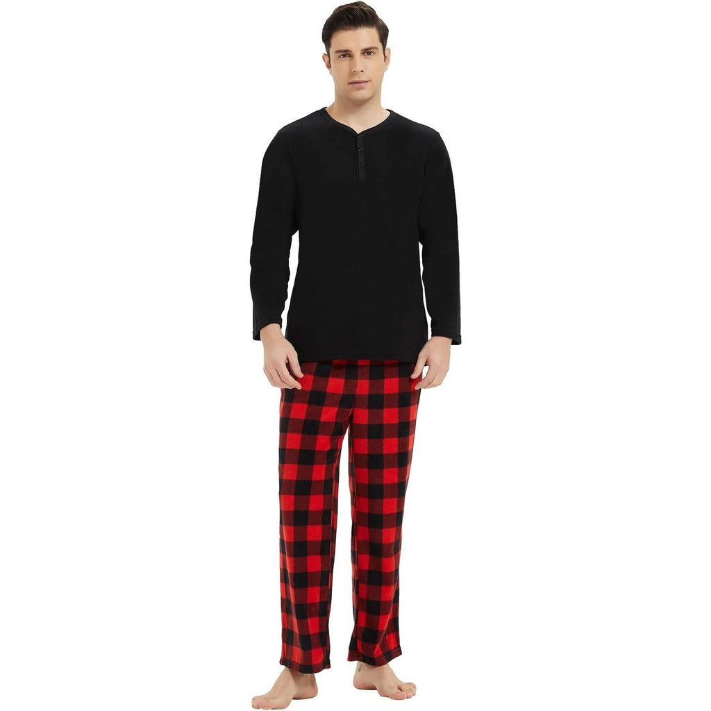 MSRP $24 U2SKIIN Men's 2XL Pajama Set Long Sleeve Sleepwear Plaid Soft Warm Pj