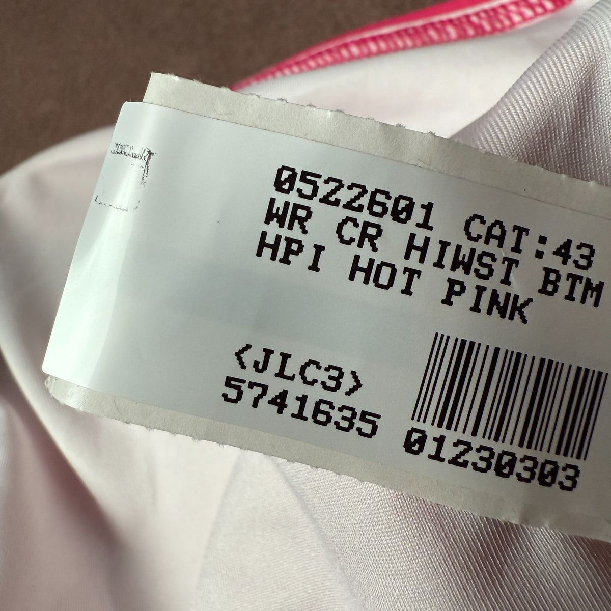 Lands' End Women's 4-16 LONG Hot Pink Bikini Swim Bottoms High Waisted Chlorine