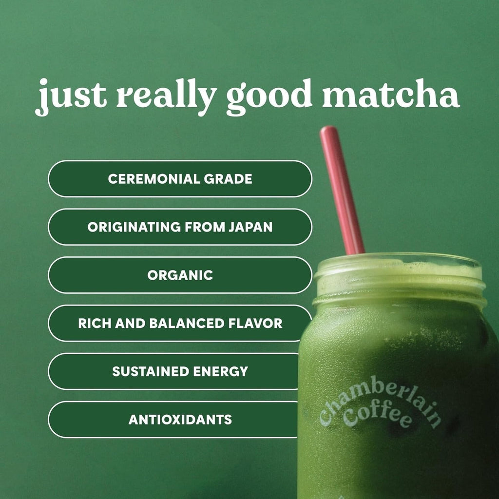 Chamberlain Coffee Ceremonial Matcha Green Tea Powder 1.06 oz - Japanese Green