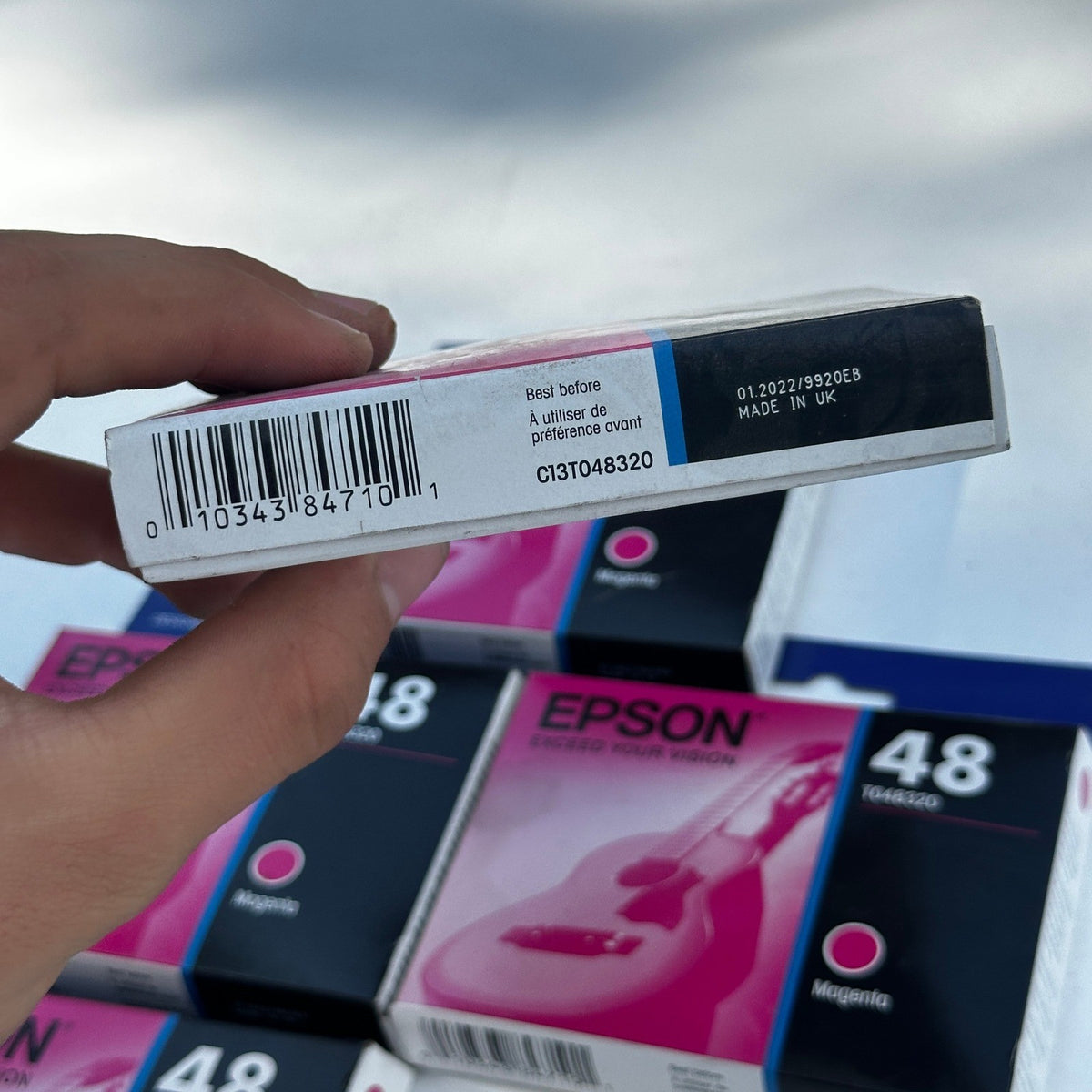Set of 5 Epson 48 T048320 Magenta Ink Cartridge EXP 01/2022